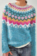 Meridress Vintage Crewneck Unique Print Cozy Sweater(in 3 Patterns)