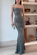 Meridress Sheer Embellished Scoop Neck Cami Maxi Evening Gown