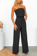 Chic Off Shoulder Tube Top Wide Leg Pants Set