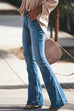 Meridress Distressed Bell Bottoms Skinny Denim Pants