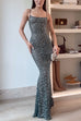 Meridress Sheer Embellished Scoop Neck Cami Maxi Evening Gown