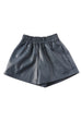 Meridress Elastic Waist Pocketed Faux Leather Shorts