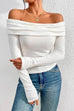 Meridress Off Shoulder Long Sleeves Bottoming Shirt