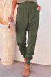 Meridress Solid Side Split Pockets Jogger Pants