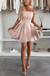 Meridress Strapless Tube Pocketed Bubble Mini Dress