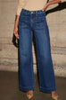 Meridress Chic Straight Wide Leg Denim Pants