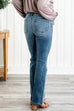 Meridress Distressed Straight Leg Stretchy Denim Pants