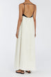 Meridress Backless Color Block Splice Swing Maxi Cami Dress