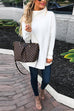 Mockneck Drop Shoulder Oversized Ribbed Knit Sweater