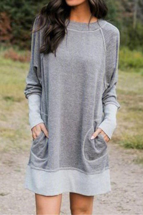 Meridress Maureen Pockets Cozy Autumun Sweatershirt Dress