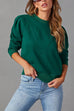 Meridress Crewneck Puff Sleeves Comfy Sweatshirt