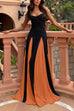 Meridress Spaghetti Strap Color Block Swing Maxi Party Dress(7 Colors Available!)