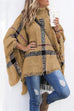 Meridress Chicest Tassel Lattice Cloak Poncho Sweater