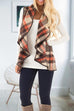 Meridress Lush Sleeveless Plaid Jacket Vest with Pockets