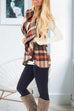 Meridress Pockets Plaid Jacket Vest