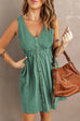 Meridress Sleeveless Button Down Swing Dress in 4 Colors