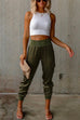 Meridress High Waist Skinny Satin Pants with Pockets(3 Colors Available)