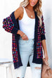 Meridress Open Front Multi-colored Print Cardigans