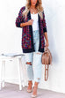 Meridress Open Front Multi-colored Print Cardigans