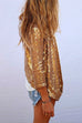 Meridress Open Front Long Sleeve Sequin Cardigans