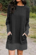 Meridress Maureen Pockets Cozy Autumun Sweatershirt Dress