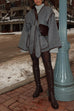 Meridress Open Front Pocketed Splice Coat with Belt