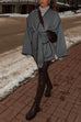 Meridress Open Front Pocketed Splice Coat with Belt