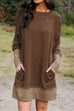 Meridress Maureen Pockets Cozy Autumun Sweatershirt Dress