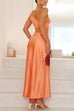 Meridress One Shoulder Lace Trim Cut Out Sleeveless Maxi Dress