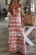 Meridress V Neck Tie Dye Maxi Dress