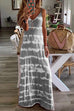 Meridress V Neck Tie Dye Maxi Dress