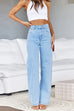 Meridress Distressed Wide Leg Boyfriend Denim Pants