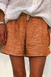 Meridress Fashion Style Drawstring Waist Striped Shorts