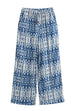 Meridress Drawstring Elastic Waist Wide Leg Printed Pants