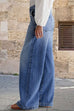 Meridress Distressed Wide Leg Casual Leans