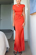 Short Sleeves Cut Out Open Back Bodycon Maxi Dress