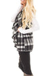 Meridress Pockets Plaid Jacket Vest