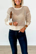 Meridress Crewneck Hollow Out Knitting Top