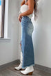 Meridress Frayed High Low Hem Distressed Maxi Skirt