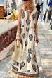 Meridress Tassle Deep V Neck Sleeveless Printed Maxi Swing Holiday Dress