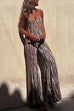 Meridress Tie Dye Cami Top and Bell Bottoms Pants Set