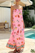 Meridress Strapless Tube Dolce Vita Holiday Print Maxi Dress