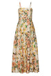 Spaghetti Strap Pocketed Floral Print Swing Maxi Dress