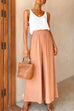 Meridress Elastic Waist Wide Leg Palazzo Pants