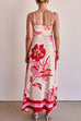 Meridress Empire Waist Floral Print Maxi Cami Dress