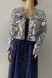 Meridress Open Front Cropped Sequin Jacket