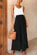 Meridress Elastic Waist Wide Leg Palazzo Pants