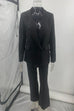 Meridress One Button Pocketed Blazer and Straight Leg Pants Power Suit Set