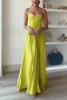 Meridress Exquisite Strapless Pleated Maxi Party Dress