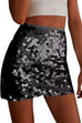 Meridress Elastic Waist Sequin Bodycon Mini Skirt